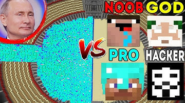 Minecraft Battle: Noob vs PRO vs HACKER vs GOD : RUSSIA APOCALYPSE Challenge - Animation