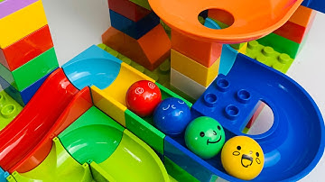 Marble Run ❤️ Building Blocks Couomoxa