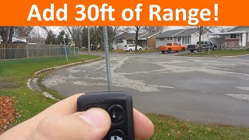 Extend the Range of Your Key Fob / Keyless Entry With a Bigger Antenna