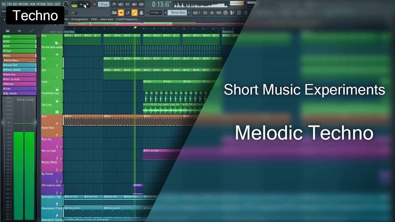 Short Music Experiments - A Melodic Techno Track (+Free FLP) - YouTube
