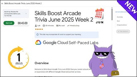 Skills Boost Arcade Trivia June 2025 Week 2| #2025 | #|#qwiklabs |Solution