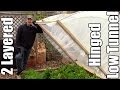 EZ Winter Gardening with 2 Layered Hinged Low Tunnel