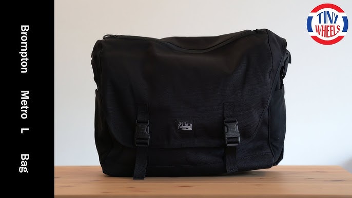 Brompton Metro Waterproof L Messenger Bag includes cover and frame Black -  J.C. Lind Bike Co.