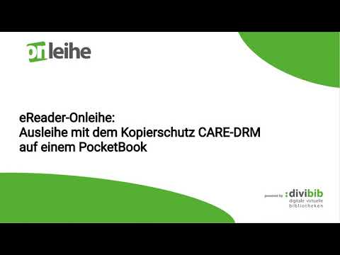 eReader-Onleihe: Ausleihe mit dem Kopierschutz CARE-DRM auf einem PocketBook