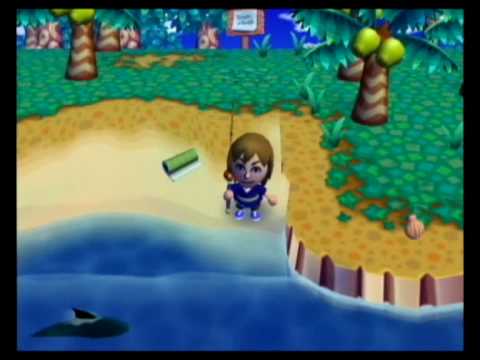 Animal Crossing City Folk - Shark caught - YouTube