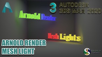 3ds Max Lighting With Arnold Render | Arnold Mesh | Glowing Objects in 3DS Max #SadilaMediaAcademy