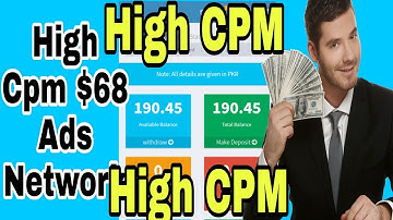 High Cpm $68 ads network advertising network ad network Cpc Cpa Cpd Rpm earn money