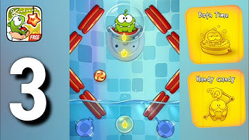 Cut the Rope: Experiments - Gameplay Walkthrough Part 3 | Bath Time, Handy Candy
