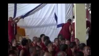 Lama Zopa Rinpoche and Oracle Gyalchen Karma Trinley, SERA.mp4