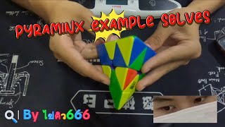Pyraminx Example solves Byไข่คิว666 | ไข่คิว666