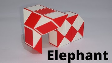 Make an Elephant 🐘 with Snake Cube | Snake Puzzle Pattern