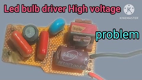 LED bulb driver mein high voltage problem |  How to solve led bulb high voltage problem in output