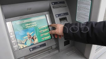 Atm (Automatic Teller Machine). Stock Footage