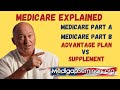 Medicareexplained parts a  b  advantage vs supplement