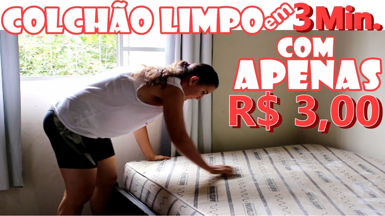 COLCHÃO SUJO, COM ODOR E CHEIO DE ÁCAROS? Saiba como limpá-lo em 3 min. com apenas 3 reais