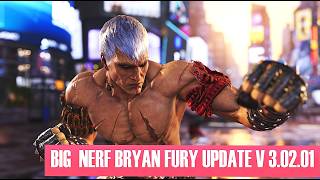 Its gone update v3.02.01 patch hits Bryan fury hard TEKKEN 8 season 3 #tekken8  #bryanfury