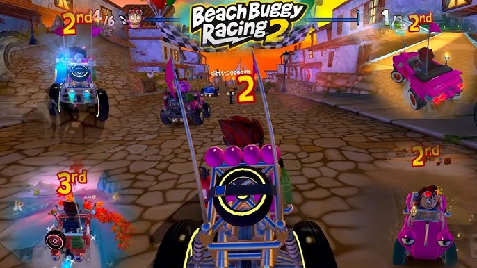 Gameplay jogando multiplayer Beach Buggy Racing 2 #beachbuggyracing #c