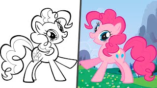 My Little Pony! How to draw and color Pinkie Pie