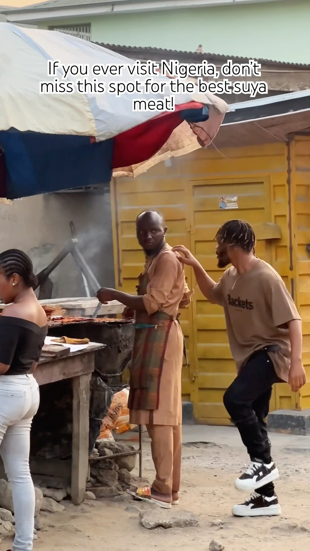 Did a little jig for the suya man! | #shorts