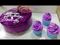 blueberry cake and cup cupcake