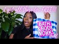 HOW TO SHOP AT BATH AND BODY WORKS FOR FREE + HAUL!