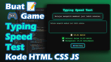 Buat Aplikasi Typing Speed Test Kode html css js ChatGPT