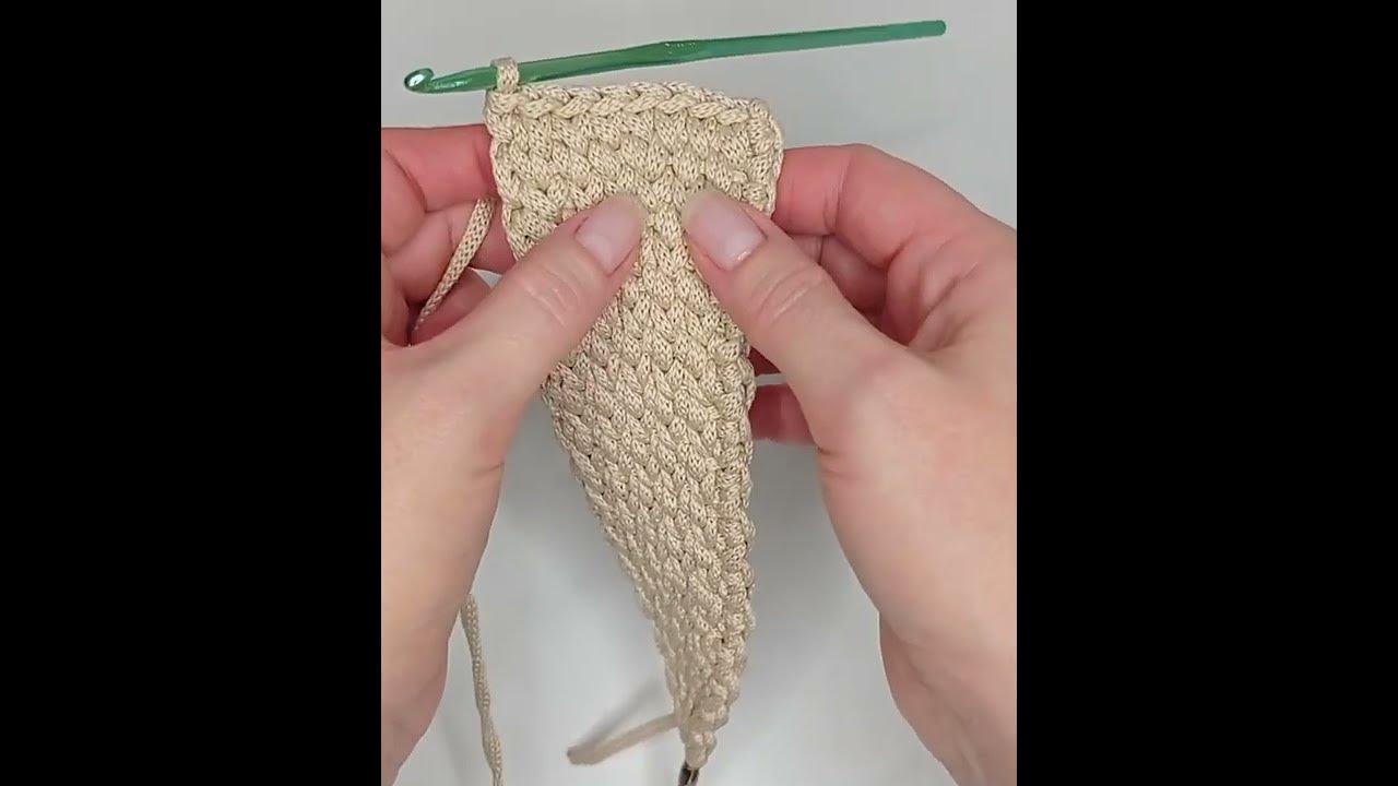 Вязаная крючком широкая ручка для сумки из полиэфирного шнура - YouTube