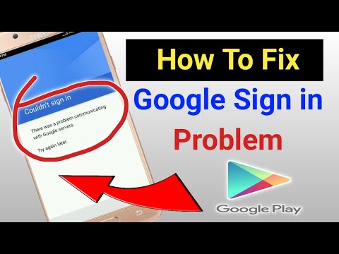 How to Fix There was a problem communicating with Google servers | Couldn&rsquo;t Sign in Google Account