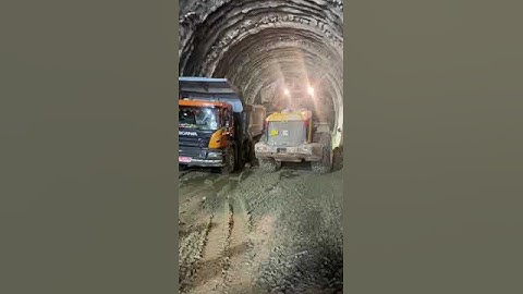 Tunnel work || machine || #tunnel #mucking #dampers