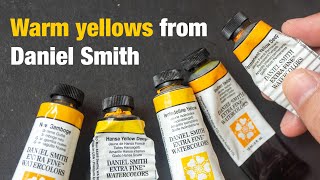 Testing Some Warm Yellows From Daniel Smith