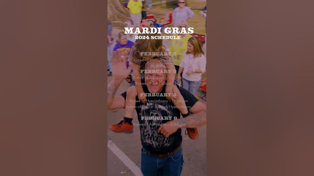 Houma Mardi Gras 2025 Schedule YouTube