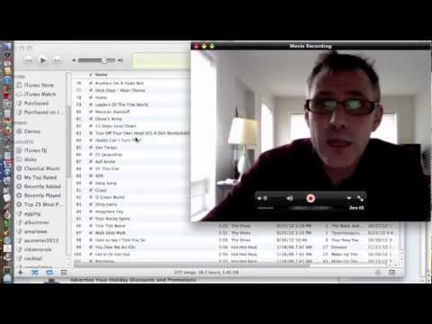 How To Create Movie or Screen Recordings using Quicktime, Mac OSX