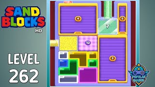 Sand Blocks: Drop Puzzle Level 262: Gameplay Solution