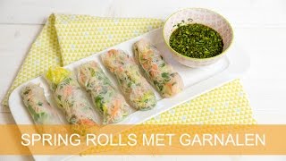 Spring rolls met garnalen