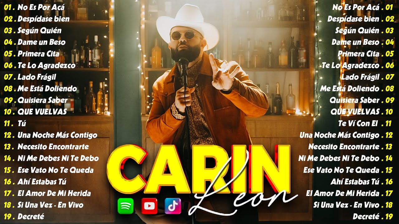 Carin Leon Mix Éxitos ~ Lo Mas Nuevo 2026 ~ Lo Mejor Canciones 🔥