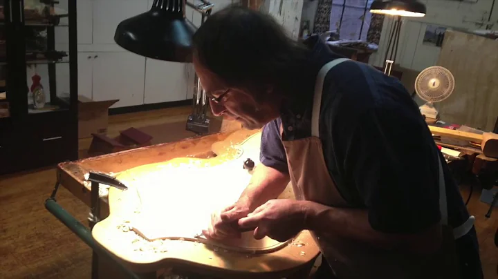 Mario Lamarre making my Doublebass