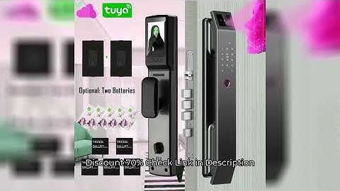 3D Face Recognition Unlock Digital Door Lock With Camera FIngerprint Password Unlock Keyless Electro