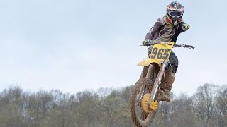 Vintage RM250 On Backyard MX Track