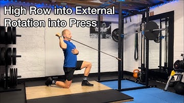 High Row into External Rotation into Press