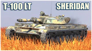 T-100 LT & XM551 Sheridan • WoT Blitz Gameplay