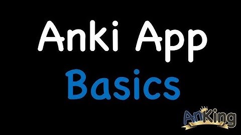 Anki iOS App-Basics