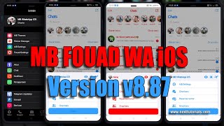 MB FOUAD WA iOS v9.30 || Whats4pp iPhone Tampilan Terbaru 2022
