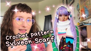 Free crochet pattern pokemon Sylveon scarf