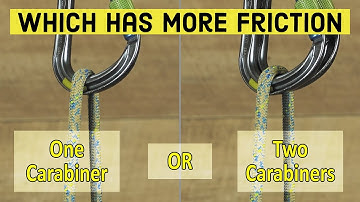 Part 1 (of 3) Coefficient of Friction Testing: Which Has More Friction, One or Two Carabiners?