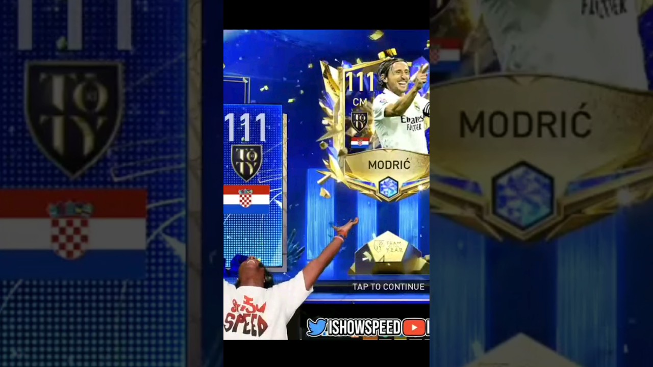IShowSpeed Packs 111 TOTY Modric🇭🇷
