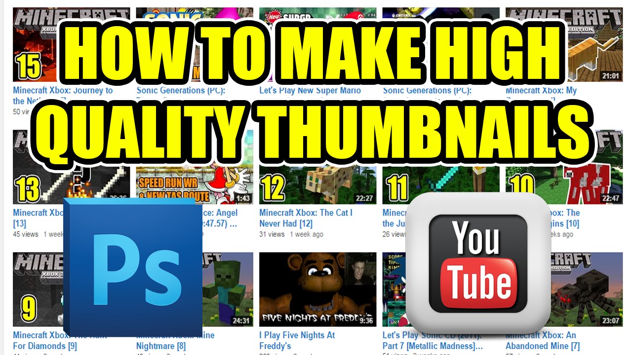 how to make a thumbnail for youtube videos 2014