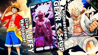 LUFFY GEAR 5 - Live Wallpaper & Android setup - Customize your Homescreen - EP175 (One Piece Theme) screenshot 3