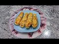 Zucchini Stuffed Boat loaded with Vegetables And Cheese