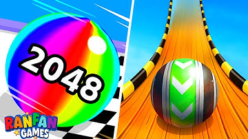 Ball run 2048 | Sky Rolling Ball 3D - All Level Gameplay Android,iOS - NEW APK MEGA UPDATE