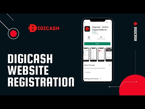 DIGICASH - Website login or registration tutorial